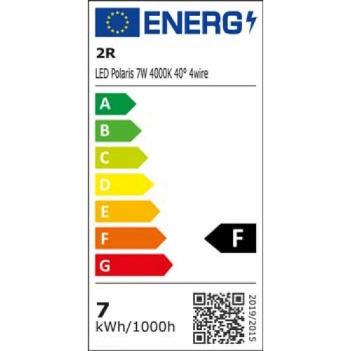 7W LED Schienen Fluter 3Phasen POLARIS 40° 2 Jahre Garantie Weiß Schwarz 4000K