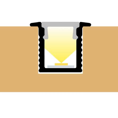2 Meter SET LED Profil Aluminium Einbau Ultraslim Alu Weiß Schwarz GL0602 2 Meter SET LED Profil Aluminium Einbau Ultraslim Alu Weiß Schwarz GL0602