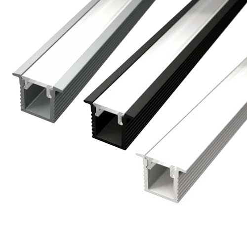 2 Meter SET LED Profil Aluminium Einbau Ultraslim Alu Weiß Schwarz GL0602 2 Meter SET LED Profil Aluminium Einbau Ultraslim Alu Weiß Schwarz GL0602