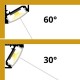 2 Meter SET LED Profil für Deckenmontage Ecke Schwarz, Weiß, Grau GL0206