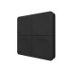 MiBoxer 2.4GHz LED Streifen Dimmer 4-Zonen Blindenschrift Panel Schwarz K4B