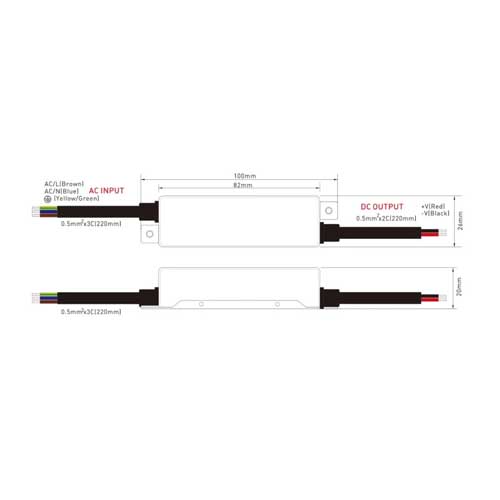 30W Möbeleinbau Netzteil Mini 24V DC TÜV-,MM-,F-Zertifikat IP67 ML3024M