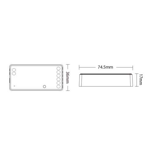 MiBoxer 2.4GHz IC LED Streifen Digital SPI Controller Empfänger SPIR3