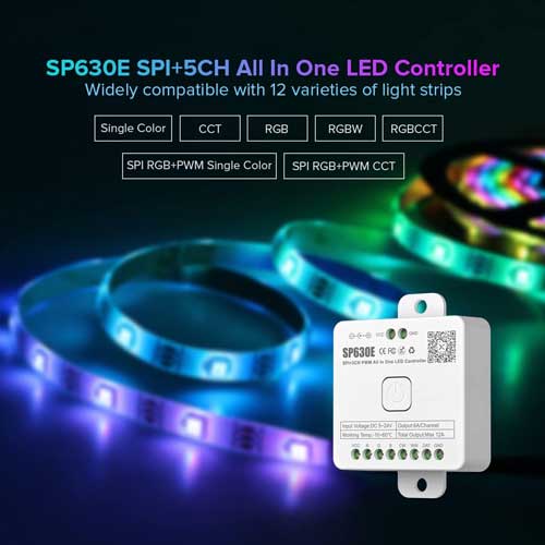 Bluetooth LED Controller Universal Dimmer RGB CCT Station SP630E Led-Planet Shop Wien