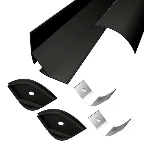 2 Meter SET LED Profil 45° 2m 30x30 BREIT Schwarz LP204B Led-Planet Shop Wien 2 Meter SET LED Profil 45° 2m 30x30 BREIT Schwarz LP204B Led-Planet Shop Wien