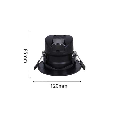 9W LED Einbau Strahler PREMIUM WAVE Schwenkbar Schwarz 3 LICHTFARBEN CCT GL2218 Led-Planet Shop Wien