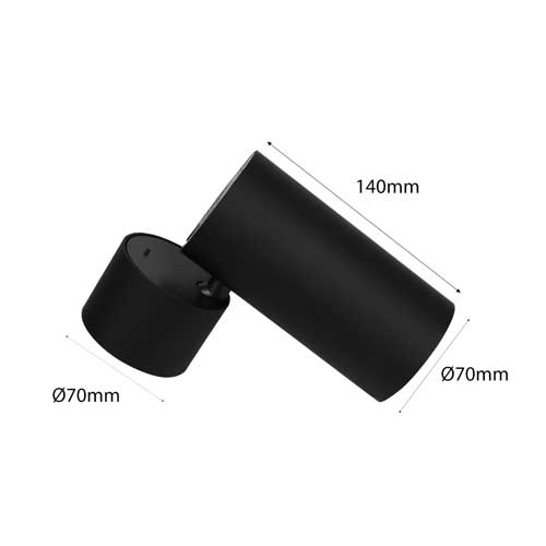 15W LED Fluter Aufbau Strahler Decken Leuchte 40° Weiß Schwarz 4000K