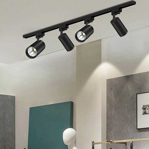 7W LED Schienen Fluter 3Phasen POLARIS 40° 2 Jahre Garantie Weiß Schwarz 4000K
