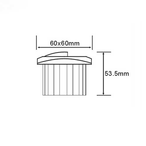 3W LED Treppenleuchte Premium Design RD08 Neutralweiß GL8325