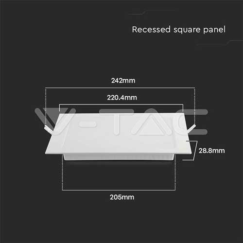 18W LED Panel 230V Backlit Quad Deckenleuchte Einbau Kalt- Neutral- Warmweiß Led-Planet Shop Wien