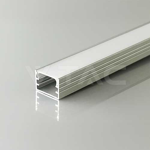 2 Meter SET LED Profil Akustikpaneele Beleuchtung 2m 15mm Alu UL24296
