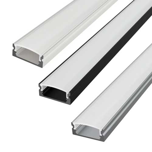 2 Meter SET LED Profil MICRO-ALU 2m Unterbauleuchte Aufputz UL3355