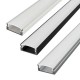 2 Meter SET LED Profil MICRO-ALU 2m Unterbauleuchte Aufputz UL3355