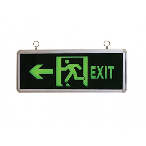 LED NOTAUSGANG SCHILD EXIT LINKS IP44 2FL GL9202 Led-Planet Shop Wien