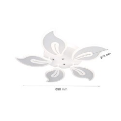 70W LED Deckenleuchte CCT Premium Design Blume DIMMBAR Alle Tageslichtfarben GL6441