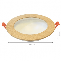 16W LED Einbauleuchte BRIGHT WOOD Neutralweiß GL2163