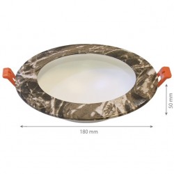 16W LED Einbauleuchte DARK MARMOR Neutralweiß GL2165