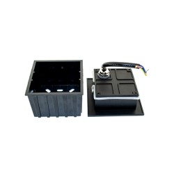 2W LED Treppenleuchte Einbau Quad Schwarz Neutralweiß GL8322