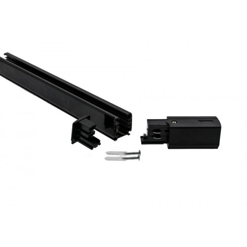 TRACK SYSTEM SET 3 Phasen für Schienen Fluter Schwarz 1m GL5172 Led-Planet Shop Wien