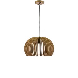 Holz Pendelleuchte für LED E27 Design Hängeleuchte UL40531