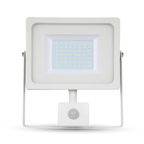 50W LED FLUTER MIT BEWEGUNGSMELDER PREMIUM Weiß Kaltweiß UL5842 Led-Planet Shop Wien