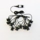 LED E27 SOLAR Lichterkette mit LED BIRNEN 10 STK 5 Meter Warmweiß UL8559 Led-Planet Shop Wien