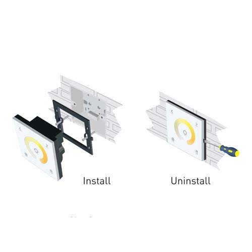 DUAL LED CCT Controller Touch Panel PREMIUM PRO SERIE für DUAL CCT LED Streifen PRO 5 Jahre Garantie GL2402CCT Led-Planet Shop Wien